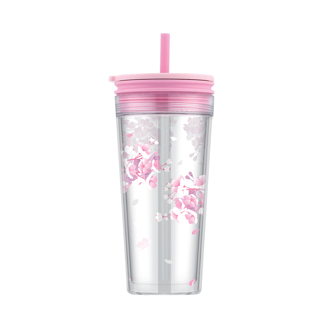 Ly Nhựa 2 Lớp Có Ống Hút LocknLock Bucket Cold Cup With Straw 580ml - 2 Màu (Xanh, Hồng) - HAP520, , large image number 4